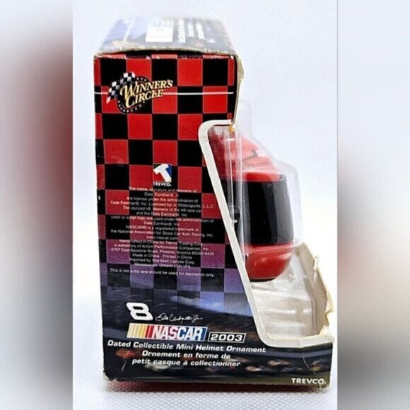 2003 Nascar Dated Collectible Mini Red Helmet Ornament #8 Dale Earnhardt Jr. - Picture 5 of 7